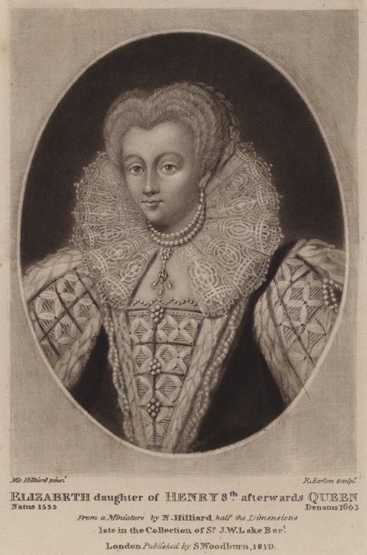 Drottning Elizabeth I (mezzotint) av Richard Earlom