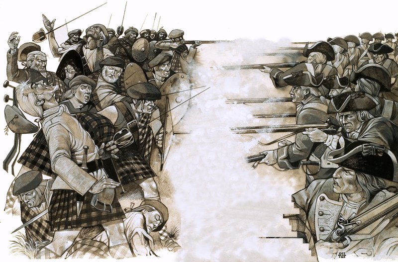 Slaget vid Culloden av Richard Hook