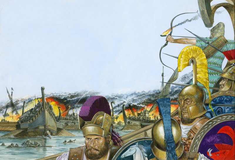Slaget vid Salamis av Richard Hook