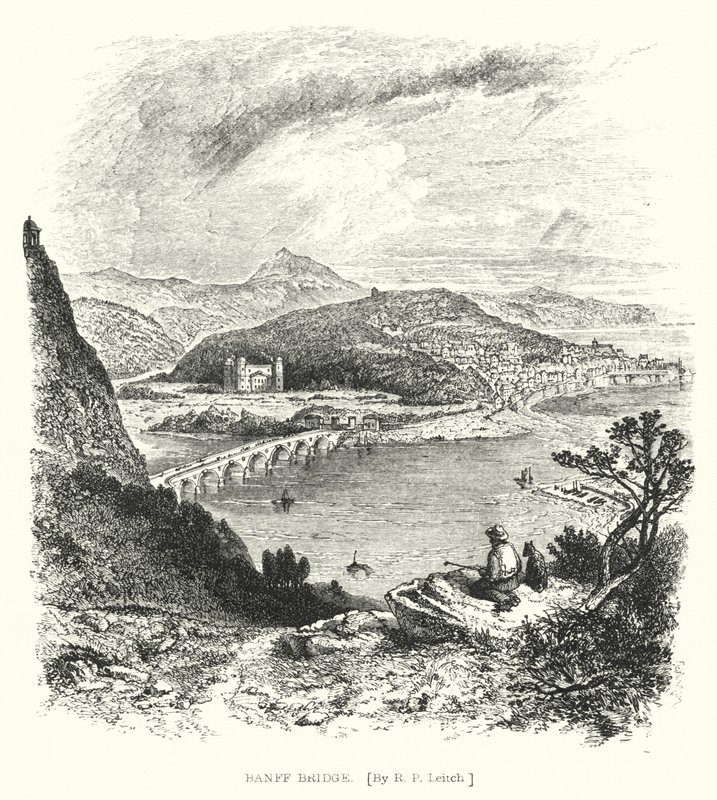 Banff Bridge (gravyr) av Richard Principal (after) Leitch