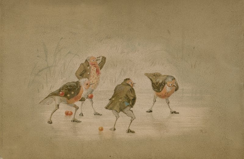 Illustration för The Twigs or Christmas at Ruddock Hall av Robert Dudley