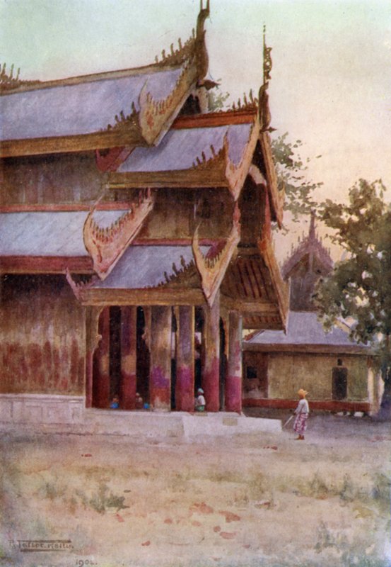 En portik av palatset, Mandalay av Robert George Talbot Kelly