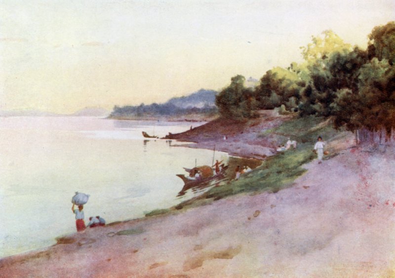 Kväll på Thayetmyo av Robert George Talbot Kelly