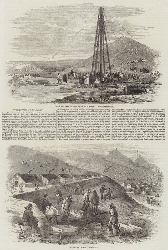 Navvies i Balaclava av Robert Thomas Landells