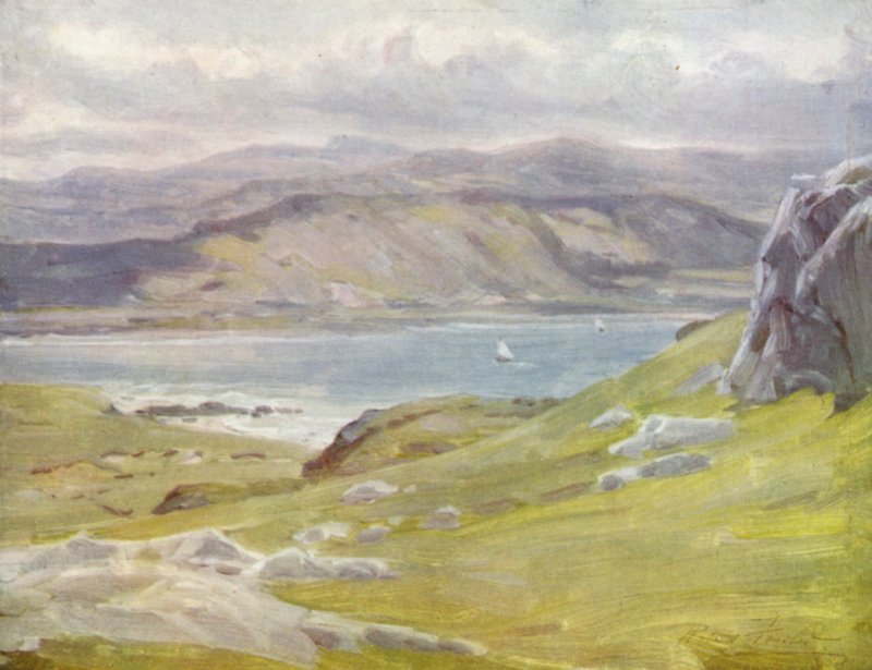 En vy från den store Ormes huvud (färg litho) av Robert (after) Fowler