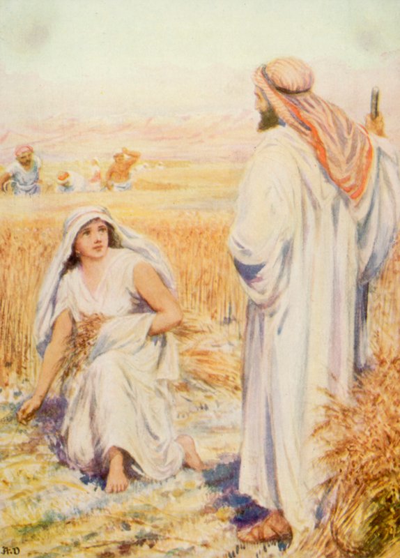 Ruth (färg litho) av Robert Ambrose Dudley