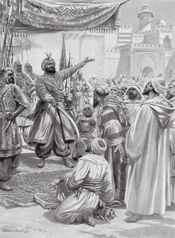 Stamtavlan för El-Moizz (litografi) av Robert Ambrose Dudley