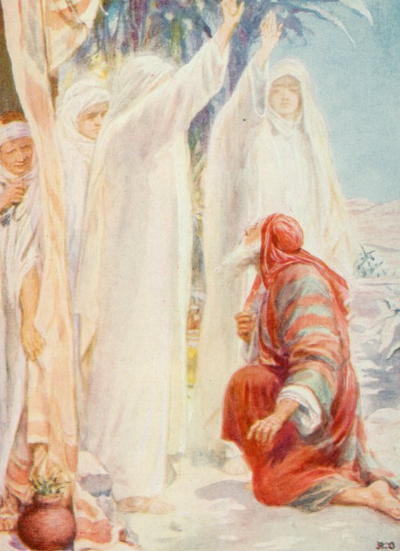 Löftet (färg litho) av Robert Ambrose Dudley