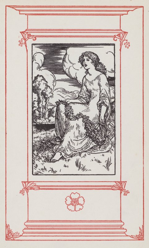 Illustration för engelska texter (litho) av Robert Anning Bell