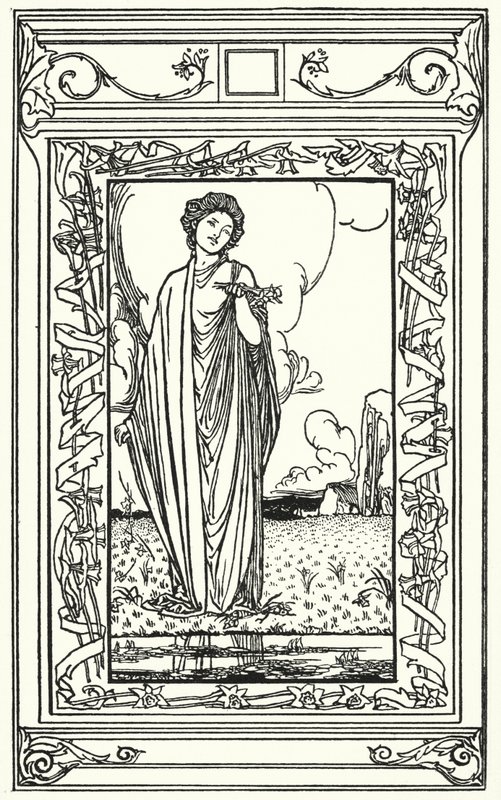 Illustration till dikter av John Keats (litho) av Robert Anning Bell