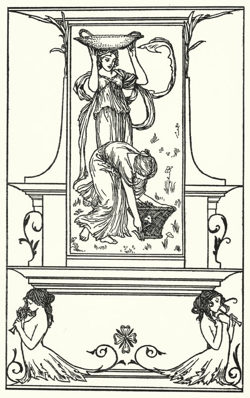 Illustration till dikter av John Keats (litho) av Robert Anning Bell