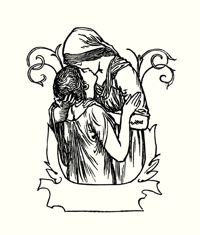 Illustration till dikter av John Keats (litho) av Robert Anning Bell
