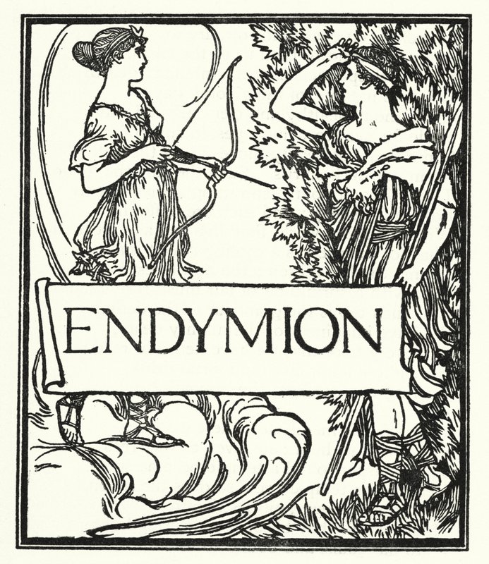 Illustration till dikter av John Keats: Endymion (litho) av Robert Anning Bell