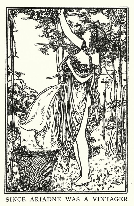 Illustration till dikter av John Keats: Endymion (litho) av Robert Anning Bell