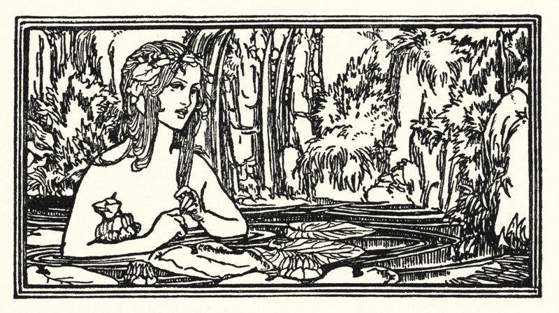 Illustration till dikter av John Keats: Endymion (litho) av Robert Anning Bell