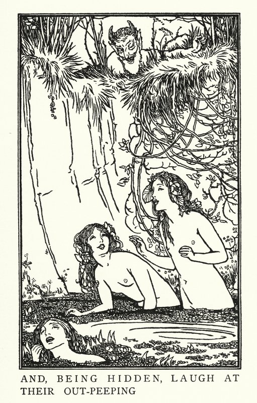 Illustration till dikter av John Keats: Endymion (litho) av Robert Anning Bell