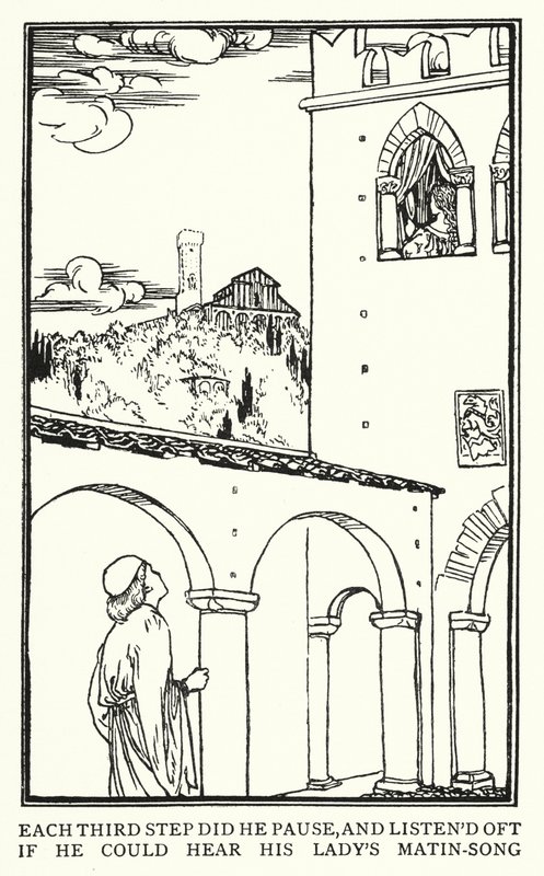 Illustration till dikter av John Keats: Isabella or The Pot of Basil (litho) av Robert Anning Bell