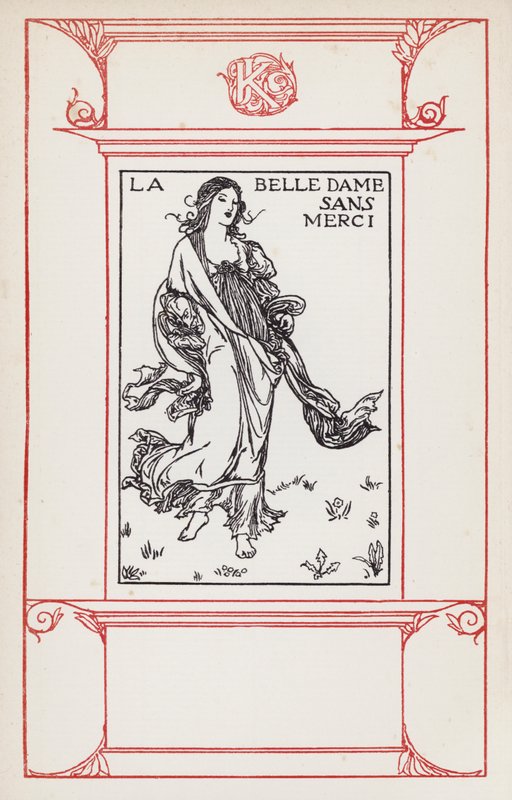 Illustration till dikter av John Keats: La Belle Dame Sans Merci (litho) av Robert Anning Bell