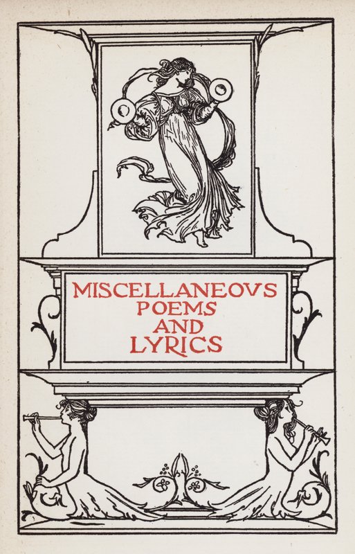 Illustration till dikter av John Keats: Diverse dikter och sångtexter (litho) av Robert Anning Bell