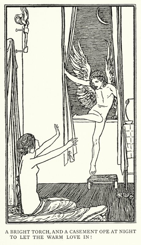 Illustration till dikter av John Keats: Ode To Psyche (litho) av Robert Anning Bell