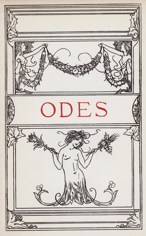 Illustration till dikter av John Keats: Odes (litho) av Robert Anning Bell