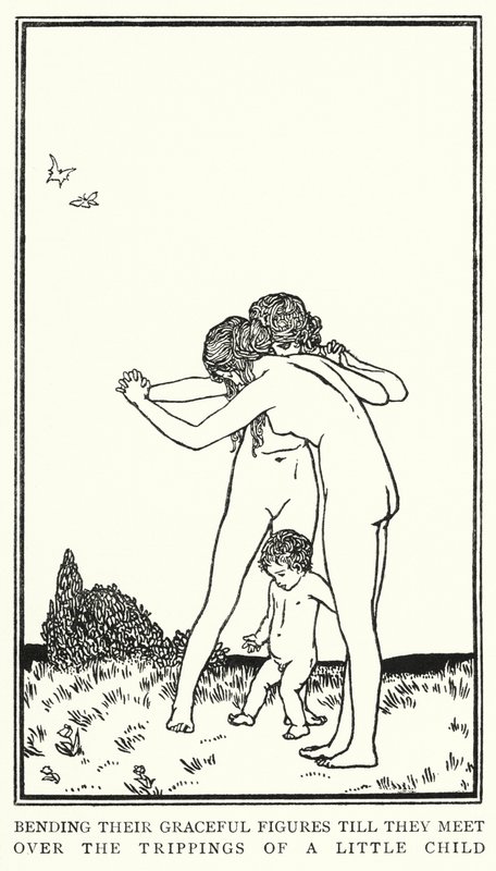 Illustration till dikter av John Keats: Sleep And Beauty (litho) av Robert Anning Bell