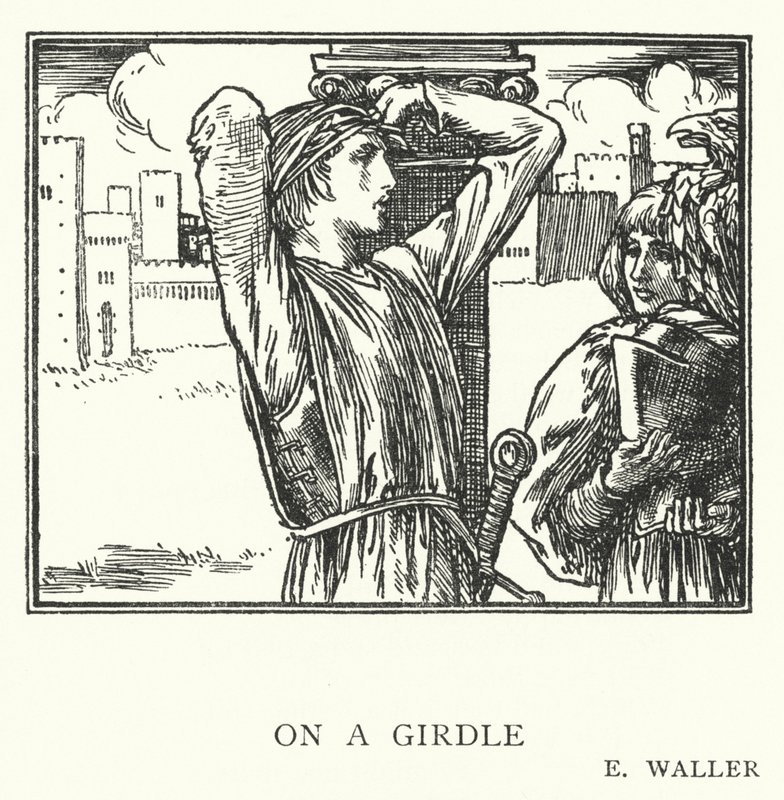 På en gördel (litho) av Robert Anning Bell