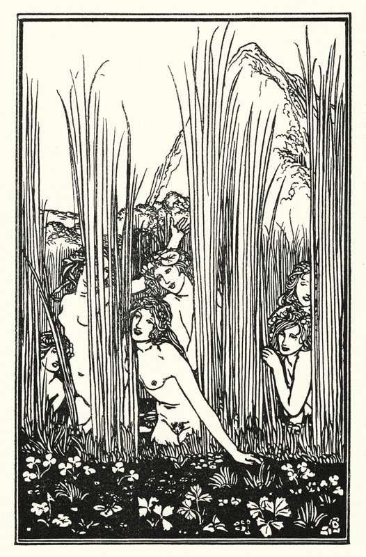 Shelley: Pans hymn (litografi) av Robert Anning Bell