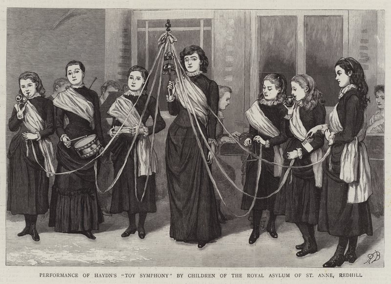 Framförande av Haydns leksakssymfoni av barn från Royal Asylum of St Anne, Redhill av Robert Barnes