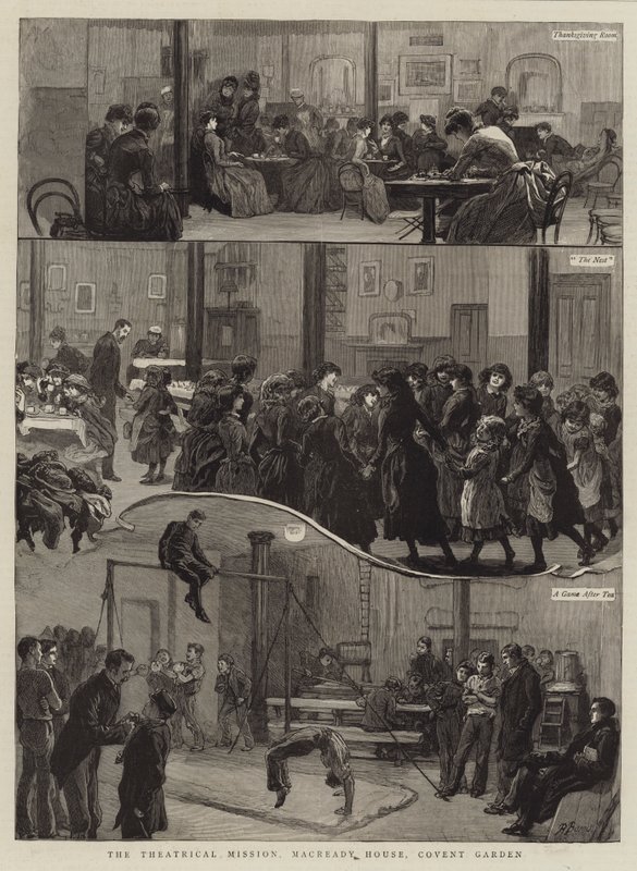 The Theatrical Mission, Macready House, Covent Garden av Robert Barnes