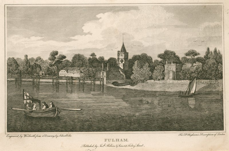 Fulham Church, London av Robert Blemell Schnebbelie