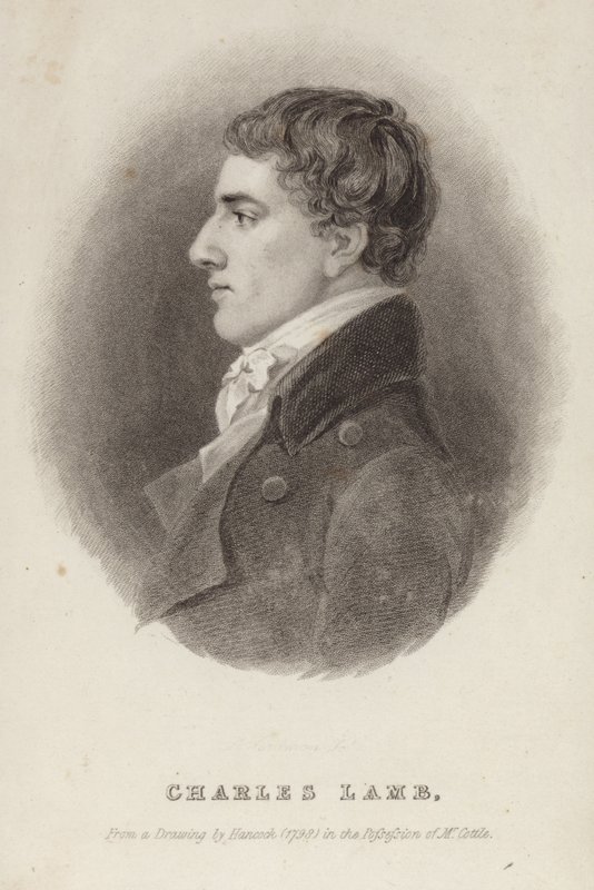 Porträtt av Charles Lamb av Robert Hancock