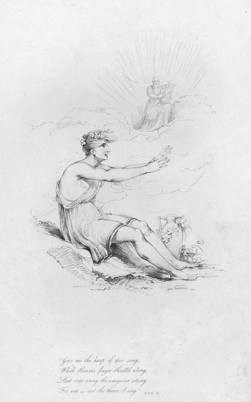 Anacreon, Ode II (gravyr) av Robert Kerr (after) Porter