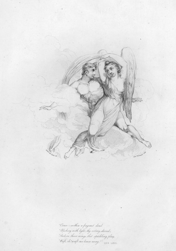 Anacreon, Ode LXXVI (gravyr) av Robert Kerr (after) Porter