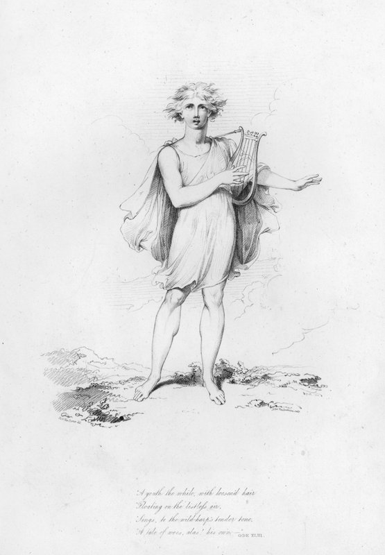 Anacreon, Ode XLIII (gravyr) av Robert Kerr (after) Porter