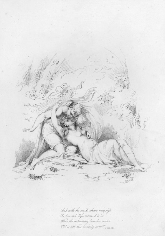 Anacreon, Ode XLI (gravyr) av Robert Kerr (after) Porter