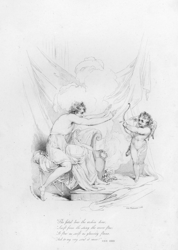 Anacreon, Ode XXXIII (gravyr) av Robert Kerr (after) Porter