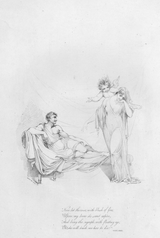 Anacreon, Ode XXXII (gravyr) av Robert Kerr (after) Porter