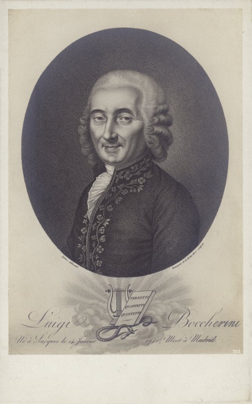 Luigi Boccherini, italiensk kompositör och cellist (1743-1805). av Robert Lefevre