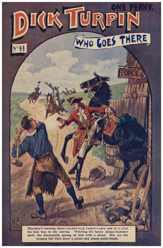 Dick Turpin (färg litho) av Robert Prowse Jnr