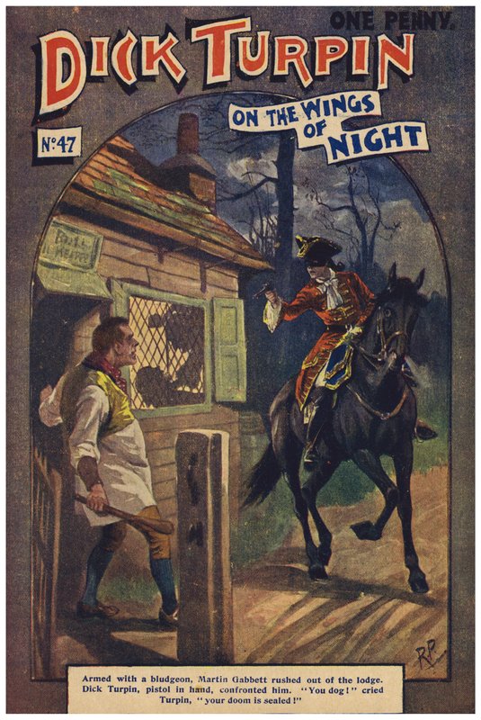 Dick Turpin (färg litho) av Robert Prowse Jnr