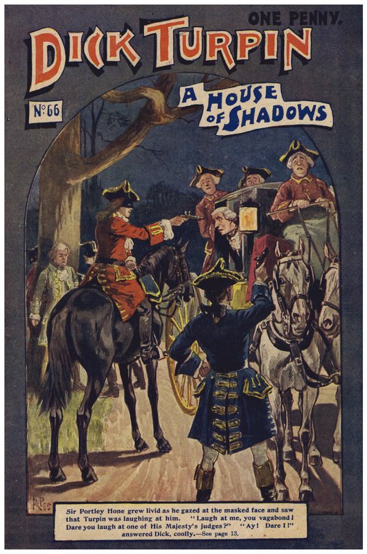 Dick Turpin (färg litho) av Robert Prowse Jnr