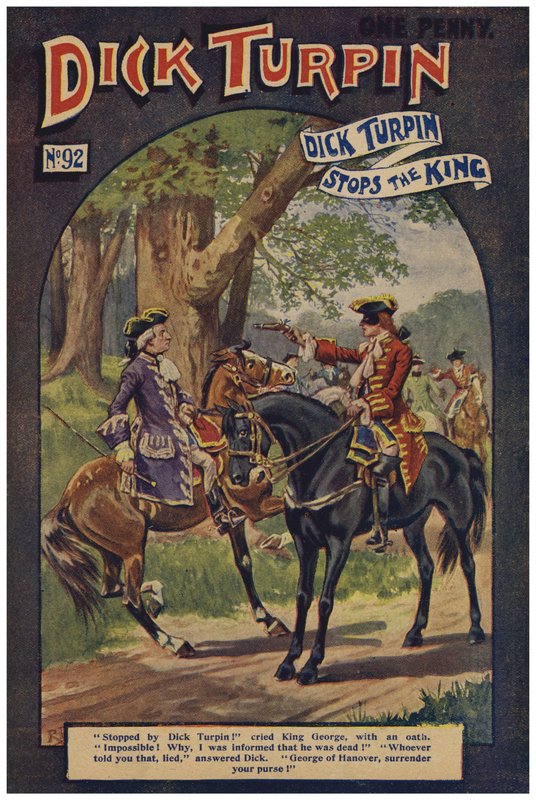 Dick Turpin (färg litho) av Robert Prowse Jnr