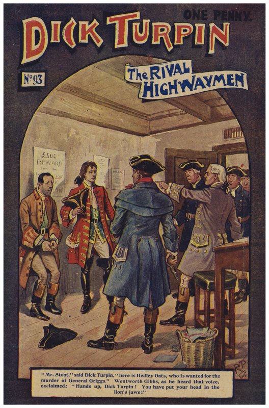 Dick Turpin (färg litho) av Robert Prowse Jnr