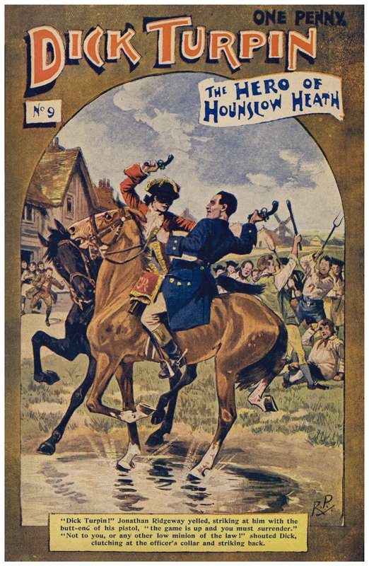 Dick Turpin (färg litho) av Robert Prowse Jnr