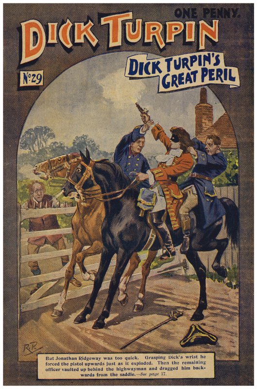 Dick Turpin (färg litho) av Robert Prowse Jnr
