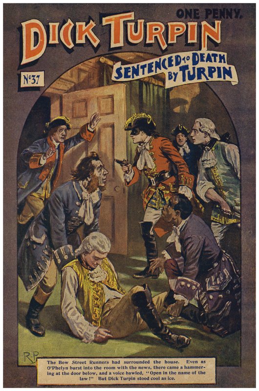 Dick Turpin (färg litho) av Robert Prowse Jnr