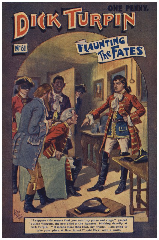 Dick Turpin (färg litho) av Robert Prowse Jnr