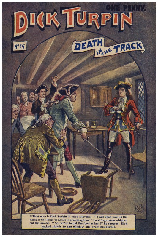 Dick Turpin (färg litho) av Robert Prowse Jnr