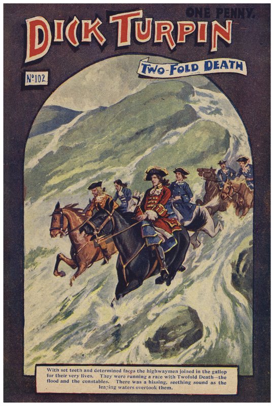 Dick Turpin (färg litho) av Robert Prowse Jnr